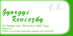 gyorgyi reviczky business card